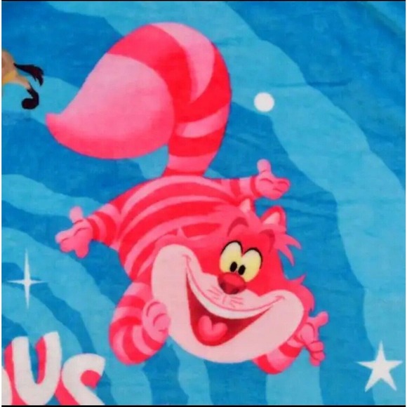 Disney Chip Dale Cheshire Stitch Blanket Madly Mischievous L Whitman 50 x 60 " - Picture 6 of 10